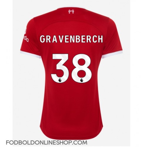 Liverpool Ryan Gravenberch #38 Hjemmebanetrøje Dame 2023-24 Kortærmet